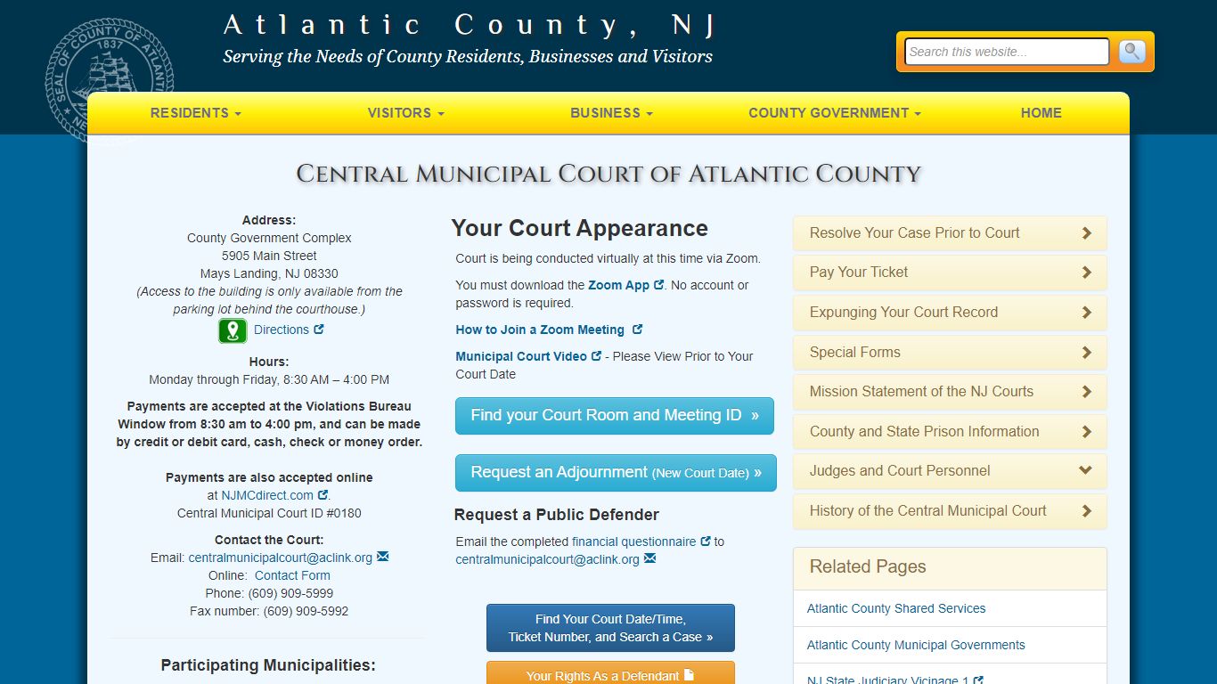 Central Municipal Court of Atlantic County