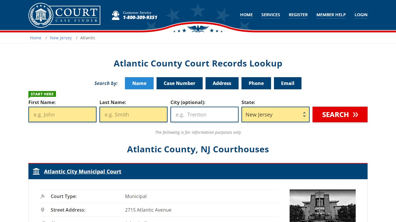 Atlantic County Court Records | NJ Case Lookup